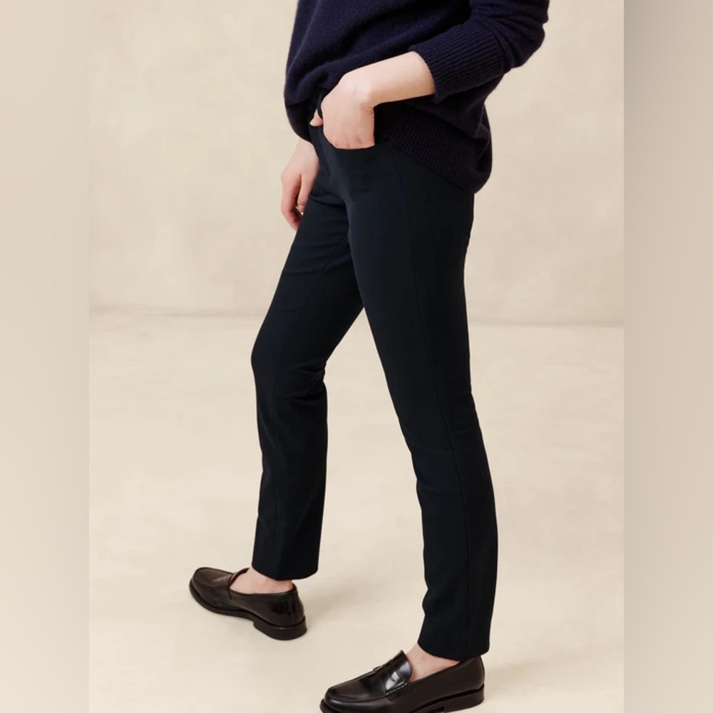 Banana Republic Black Sloan Pockets Casual Pants Size 8 #2006